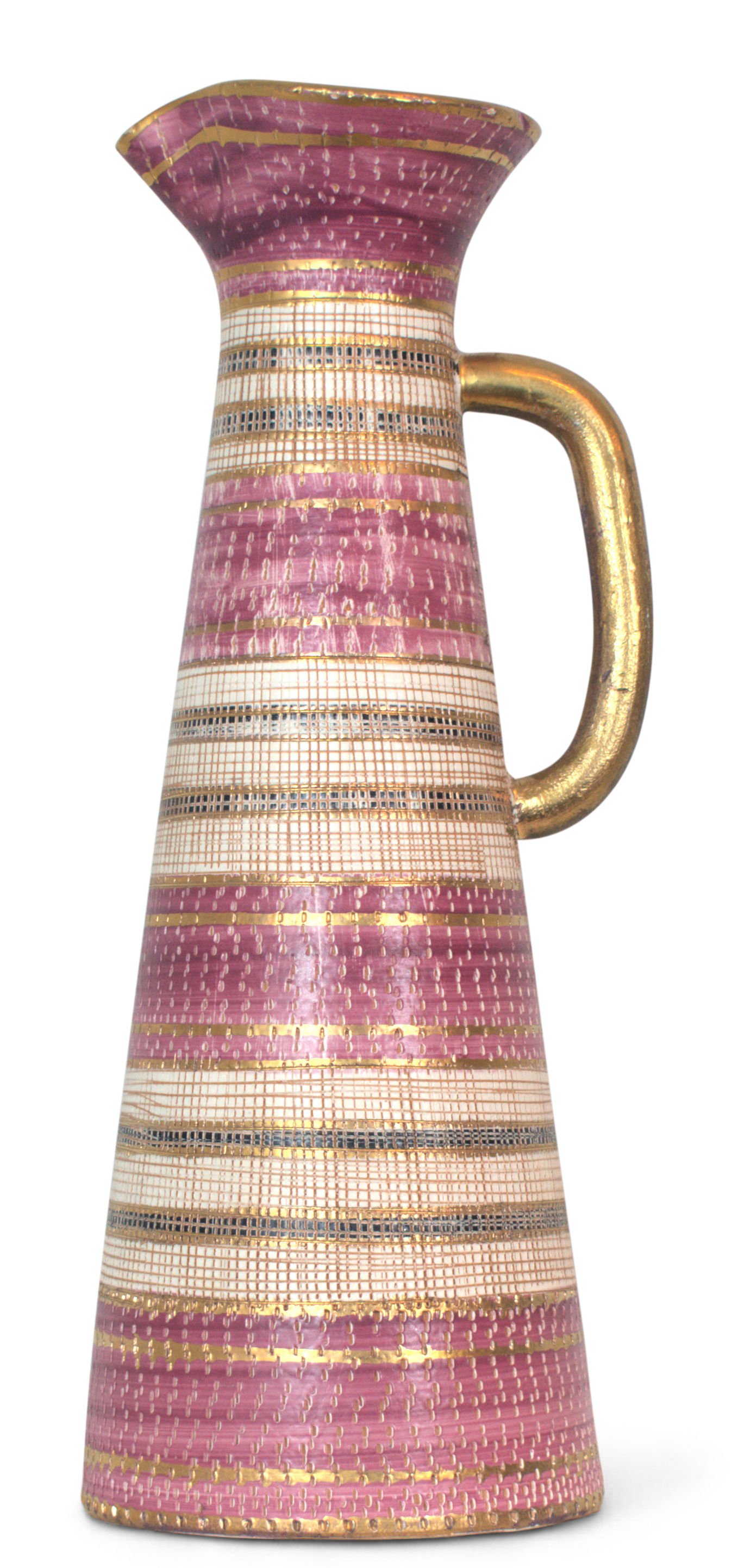 Pitcher, “Seta”, Red & Tan by Bitossi